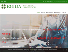 Tablet Screenshot of egida.biz.pl